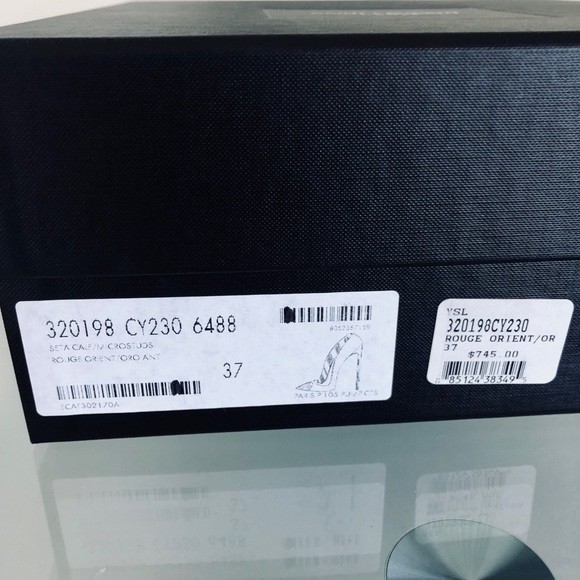 Saint Laurent Limited Edition Gold Studded Heels - Picture 7 of 8